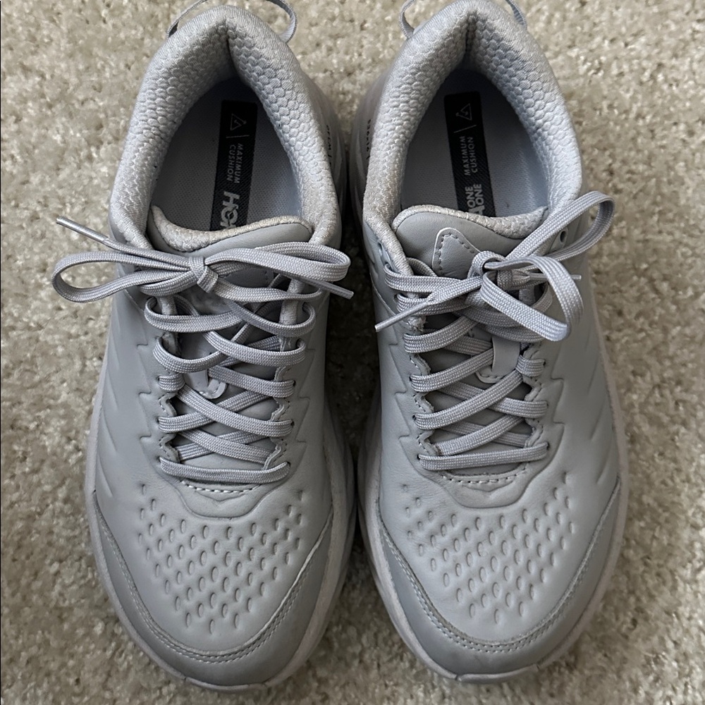Hoka Women's Athletic Shoes in Light Gray - Picture 8 of 8